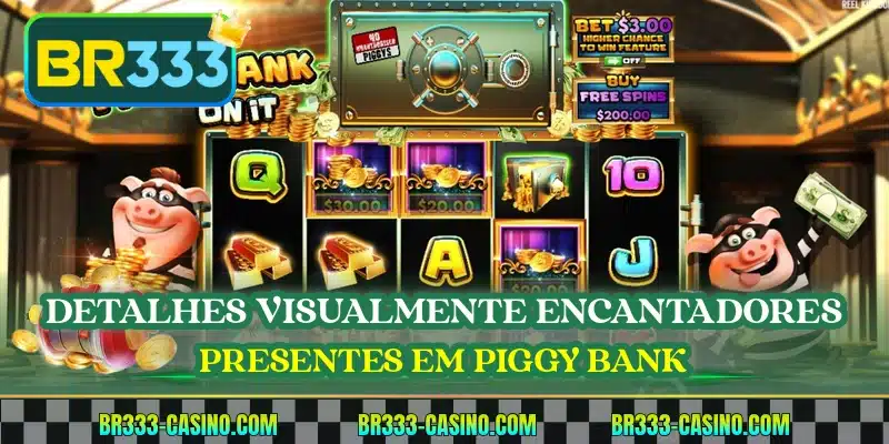 Detalhes visualmente encantadores presentes em Piggy Bank