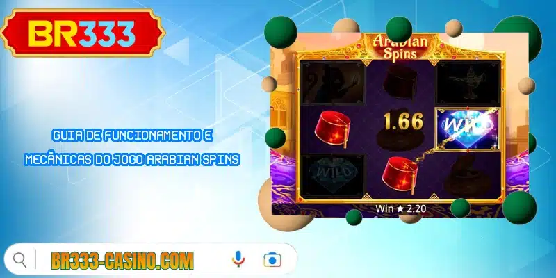 Guia de funcionamento e mecânicas do jogo Arabian Spins